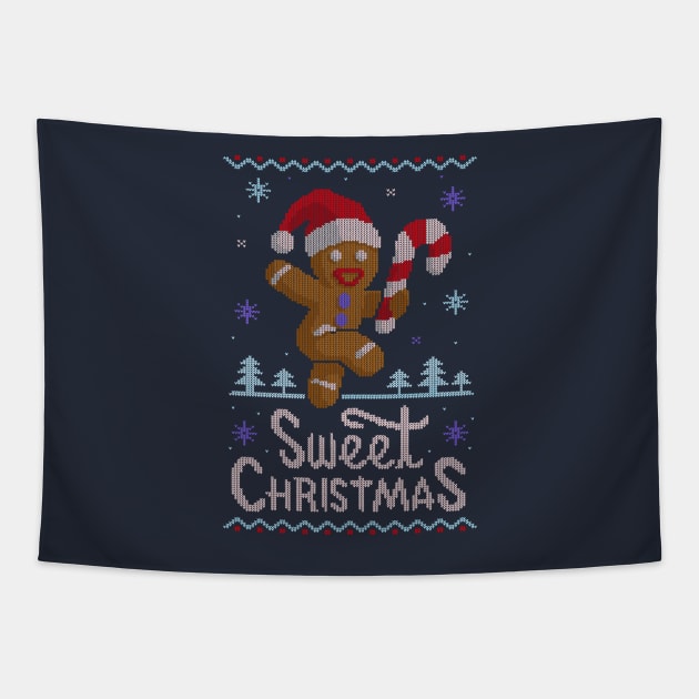 Sweet Christmas Ugly Sweater Tapestry by IdeasConPatatas