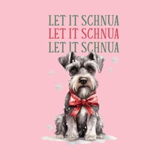 Schnauzer Christmas Design T-Shirt