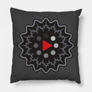 play button art Pillow