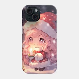 chibi girl christmas Phone Case