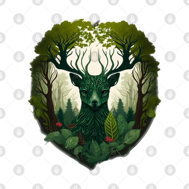 Nature Lover Deer - Designs for a Green Future and Hunters by Greenbubble