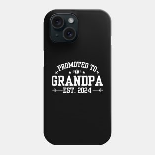 Grandpa Baby Announcement 1st Time Grandpa EST 2024 family Phone Case