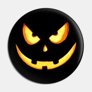 Jack O' Lantern Pumpkin Logo Halloween Pumpkin Pin