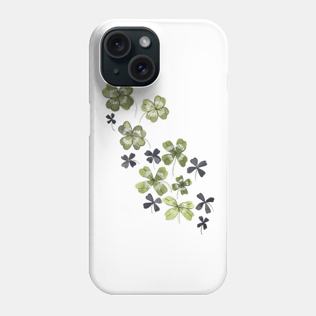 Clovers Phone Case by themintgardener