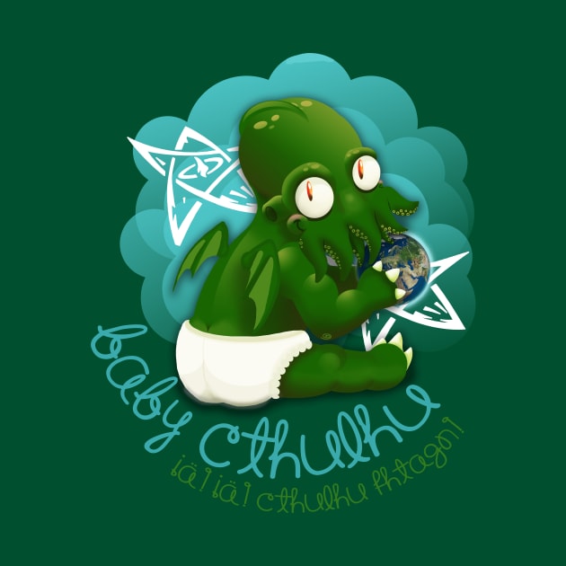 A cute baby cthulhu by AlexRoivas