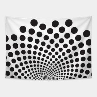 Fibonacci Sequence: Spiraling Dots Tapestry