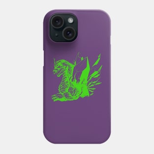 SpaceGodzilla (green) Phone Case