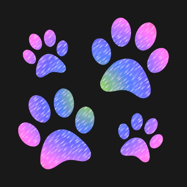 Pretty Purple Dog Pawprint Stencil, Dog Gifts for People by 3QuartersToday