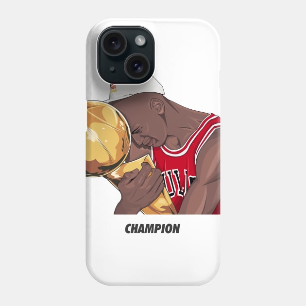 Michael Jordan First Championship Phone Case by Sgt_Ringo