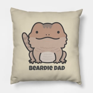 Brown Bearded Dragon Dad Pillow