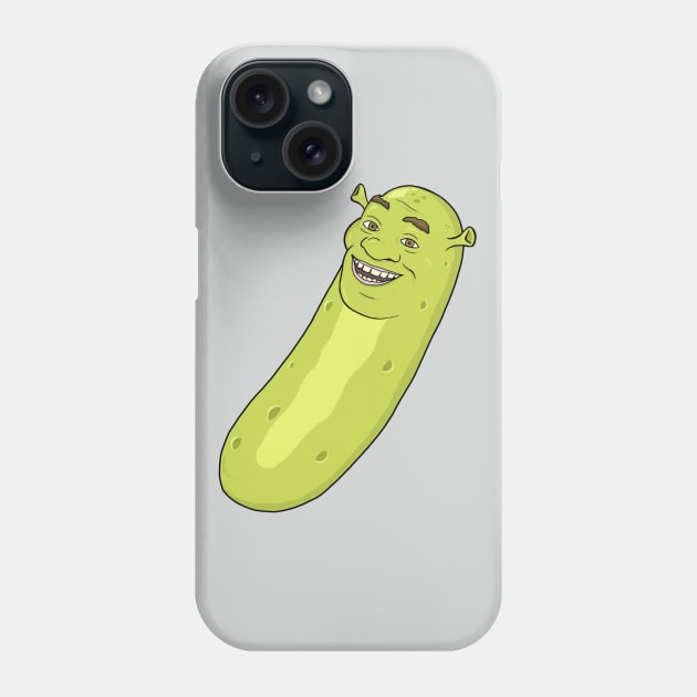 Pickle Shrek Phone Case by Noah Sturm