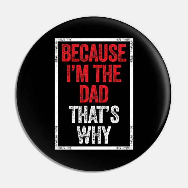 Dad Daddy Father Father's Day Pin by CreativeGiftShop