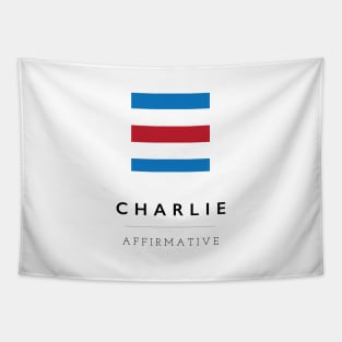 Charlie: ICS Flag Semaphore Tapestry