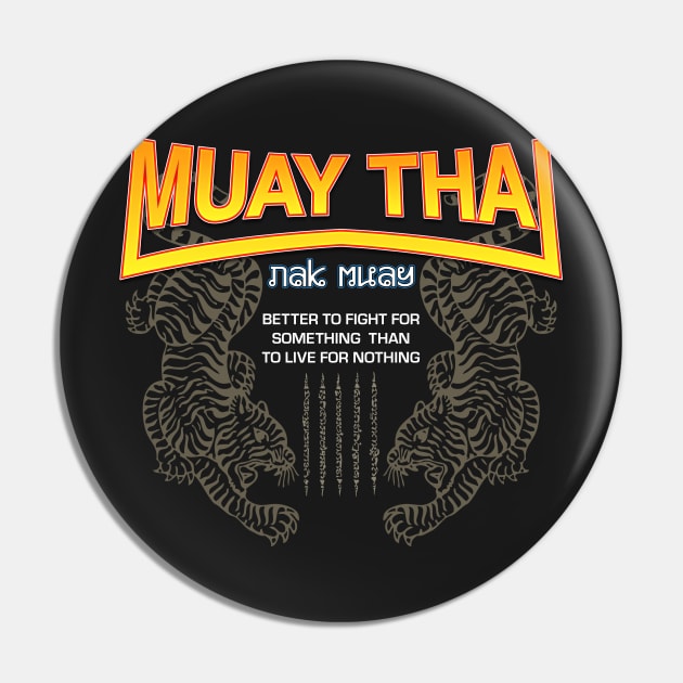 Muay Thai Fighter Pin by GuardUp