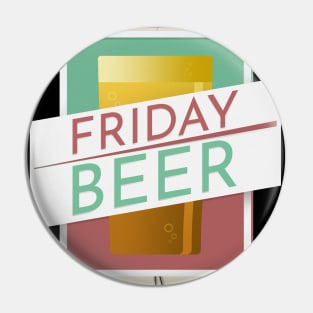Friday Beer Pin