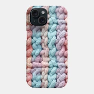 Pastel Knit Waves Phone Case