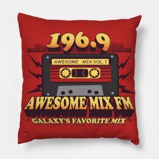 Awesome Mix 196.9 FM Pillow