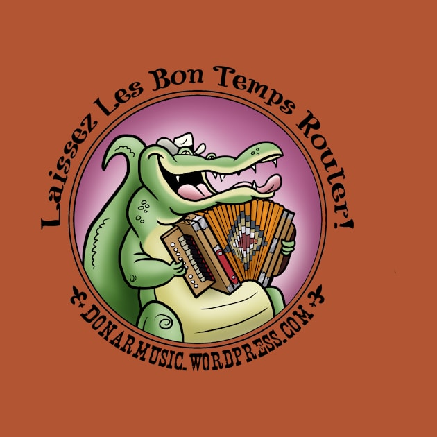 Cajun Gator With Accordion by donar