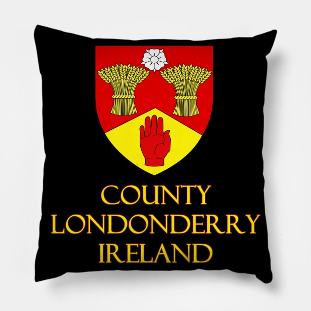 County Londonderry, Ireland - Coat of Arms Pillow by Naves