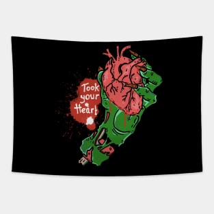 Zombie took your heart Tapestry