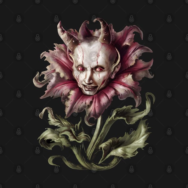 Demon Flower inspired by Hieronymus Bosch by Ravenglow