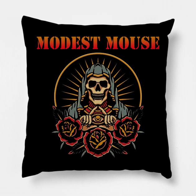 skull triangle modest mouse Pillow by Art by neschtoons