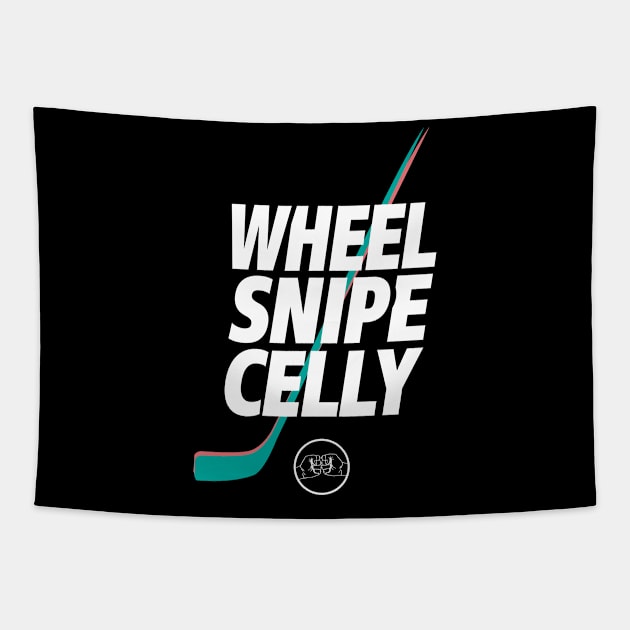 WHEEL SNIPE CELLY Tapestry by Mendozab Angelob