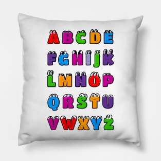 Kawaii Alphabet Letters ABC Pillow