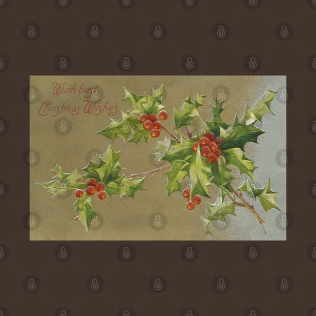 An Old Fashioned Christmas Wish - Vintage Postcard by ButterflyInTheAttic