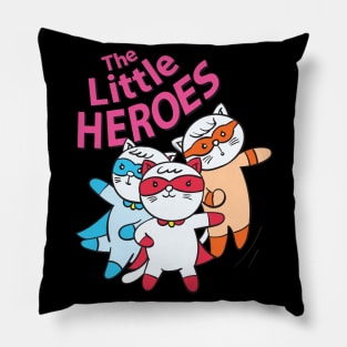 The Little Heroes Kittens Pillow