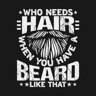 Bald guys with a beard Design for a Bald Man with beard T-Shirt