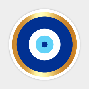 Evil Eye Blue & Golden Magnet