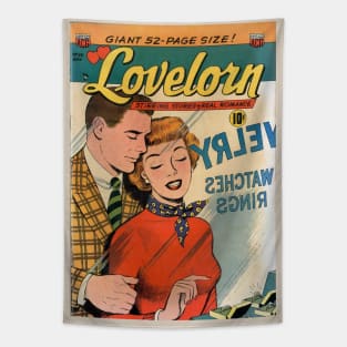 Vintage Confessions of the Lovelorn Cover Tapestry