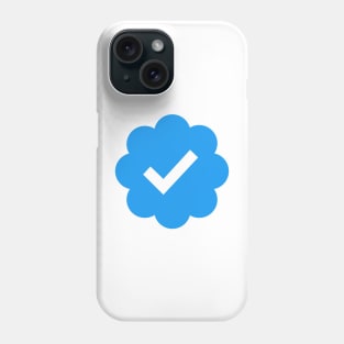 Twitter Verified Blue Check Mark Phone Case