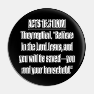 Acts 16:31 New International Version Pin