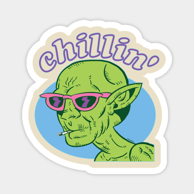 Chillin Magnet by nearmintpress