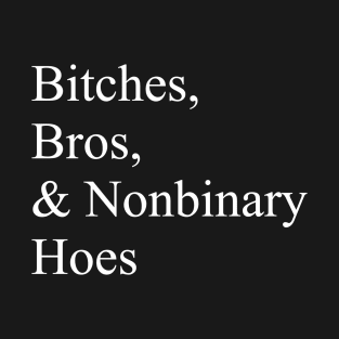 B*tches, Bros, & Nonbinary Hoes! T-Shirt