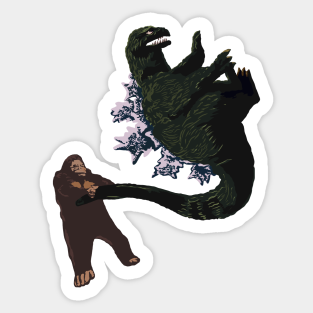 King Kong Vs Godzilla Stickers Teepublic Uk