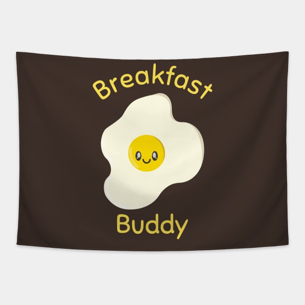 Breakfast Buddy Egg Tapestry by StimpyStuff