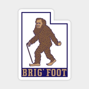 Brig' Foot in Utah (Blue Outline) Magnet