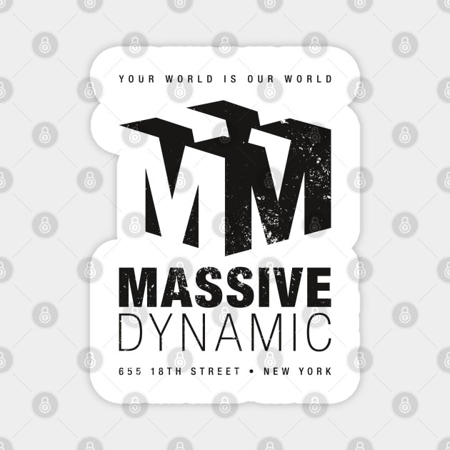 Massive Dynamic (aged look) Magnet by MoviTees.com