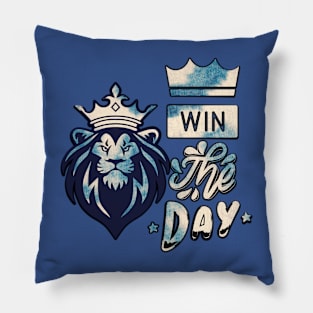 Lion Tie-dye WIN THE DAY Pillow