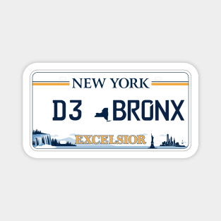 The bronx car license plate Magnet