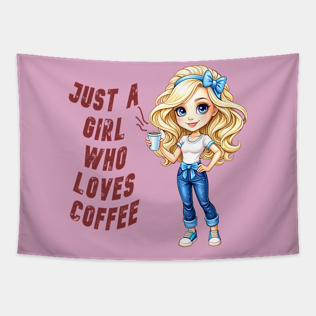 Addicted to coffee Tapestry by LegnaArt