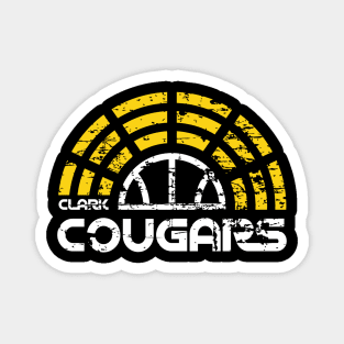 Clark Cougars Basketball Magnet