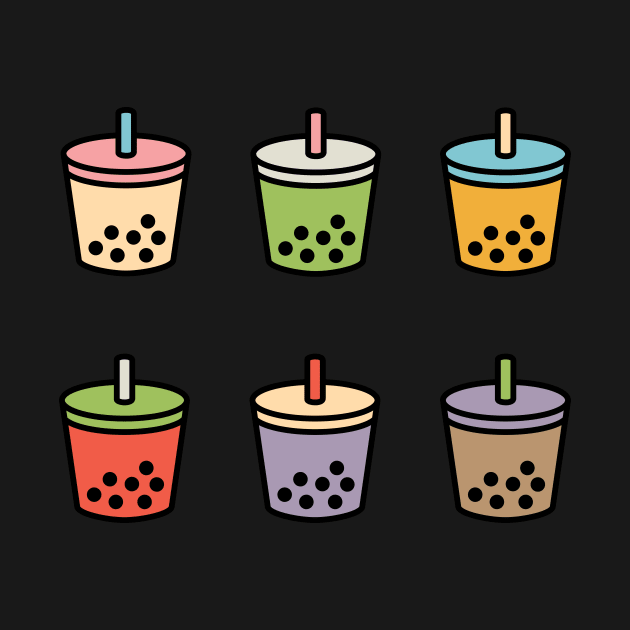 6 Bubble Tea Flavors by BobaTeaMe