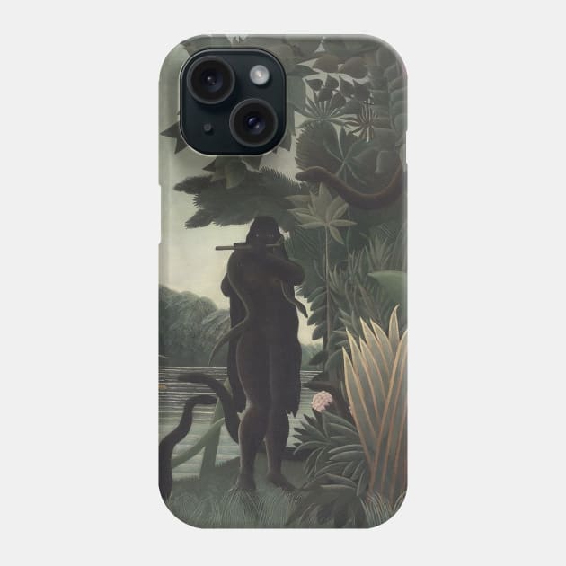 Henri Rousseau The Snake Charmer 1907 Exhibition Poster Phone Case by So Young So Good