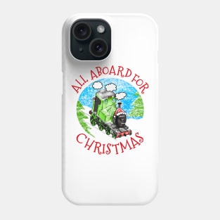 Steam Train All Aboard For Christmas Xmas 2022 Phone Case