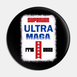 Ultra Maga Proud Ultra Maga Joe Biden Pro Trump American Flag Pin