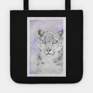 Galaxy snow leopard Tote